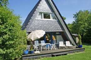 Zeltdachhaus mit Kamin und grosser Terrasse, Damp